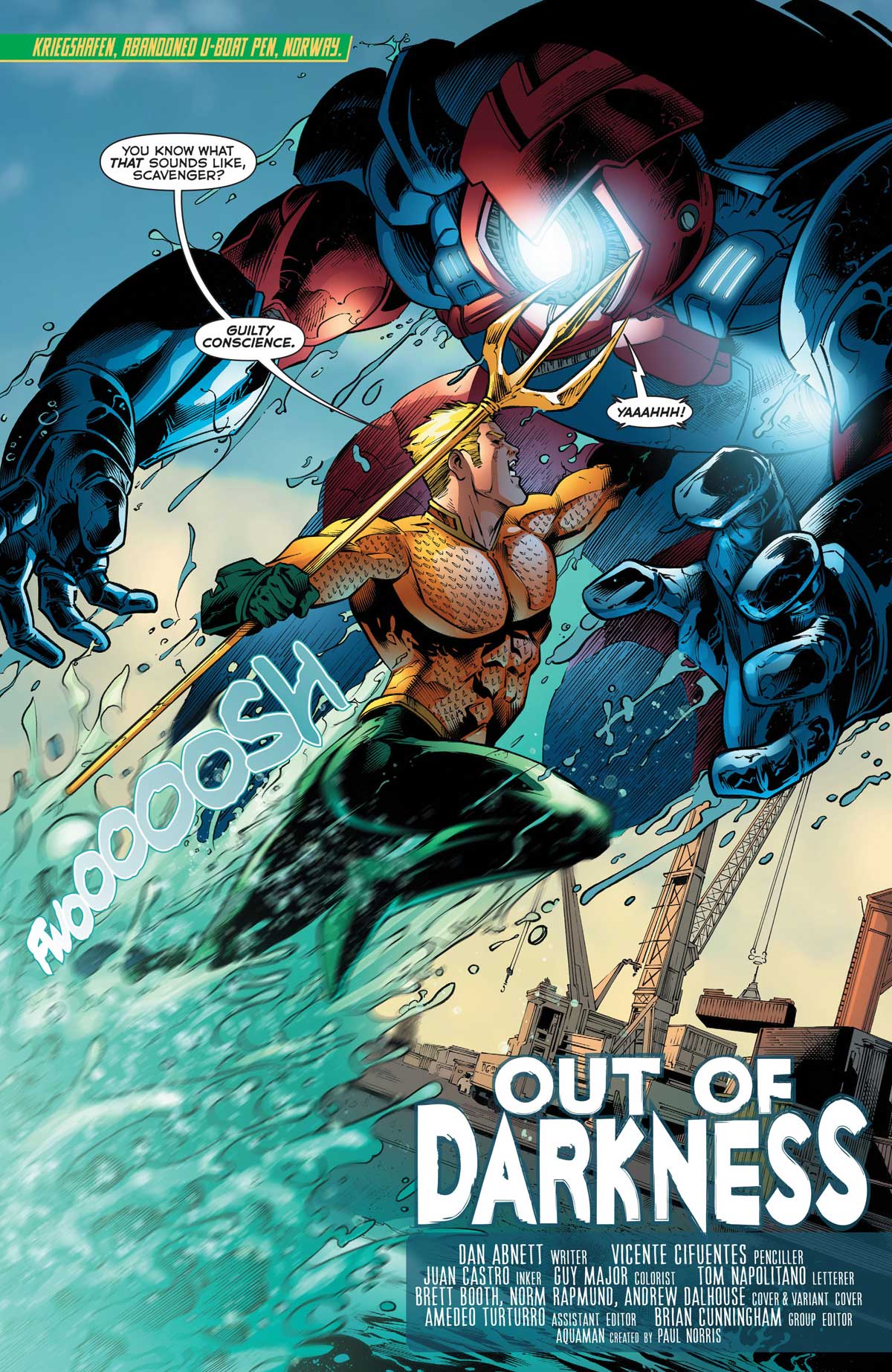 Aquaman #52 by Dan Abnett, Vicente Cifuentes and Juan Castro