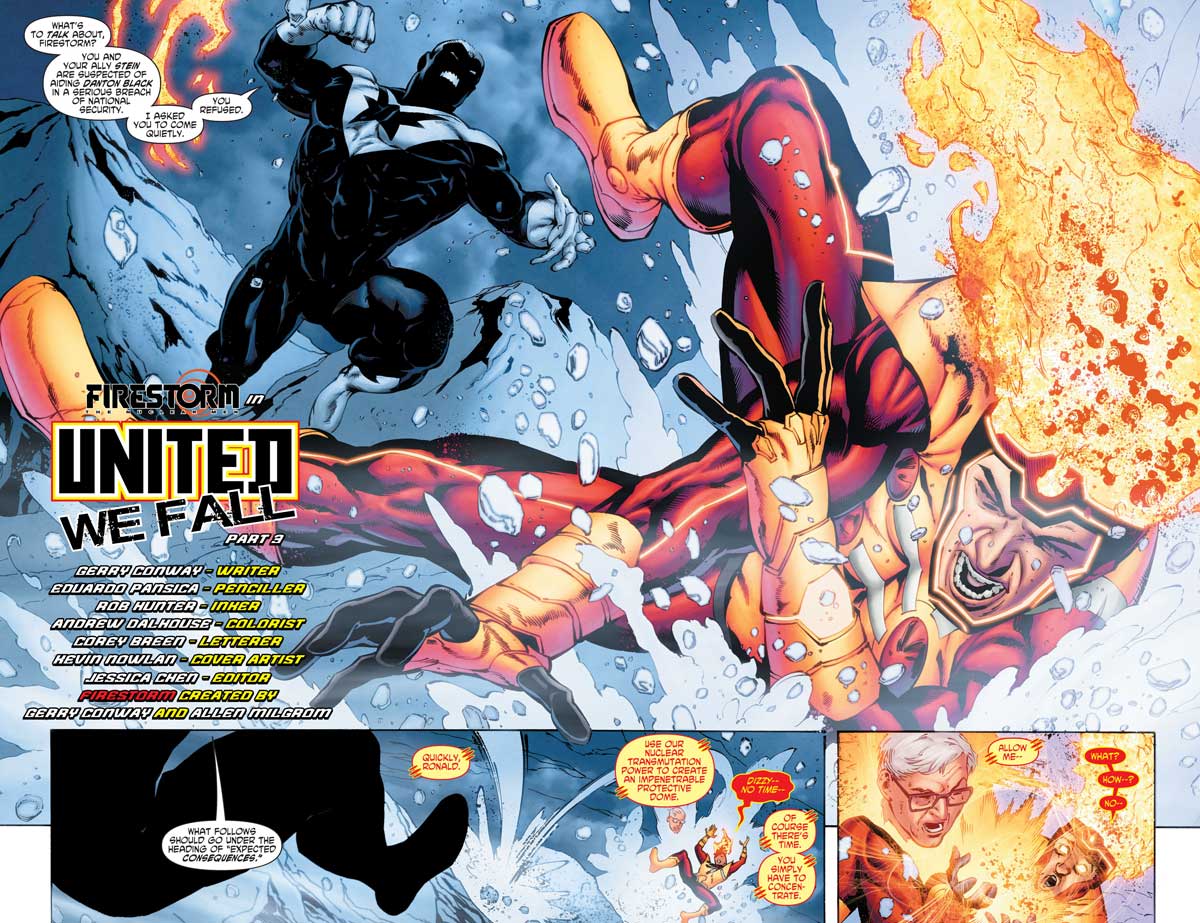 Firestorm in Legends of Tomorrow #3 by Gerry Conway, Eduardo Pansica, Rob Hunter, and more