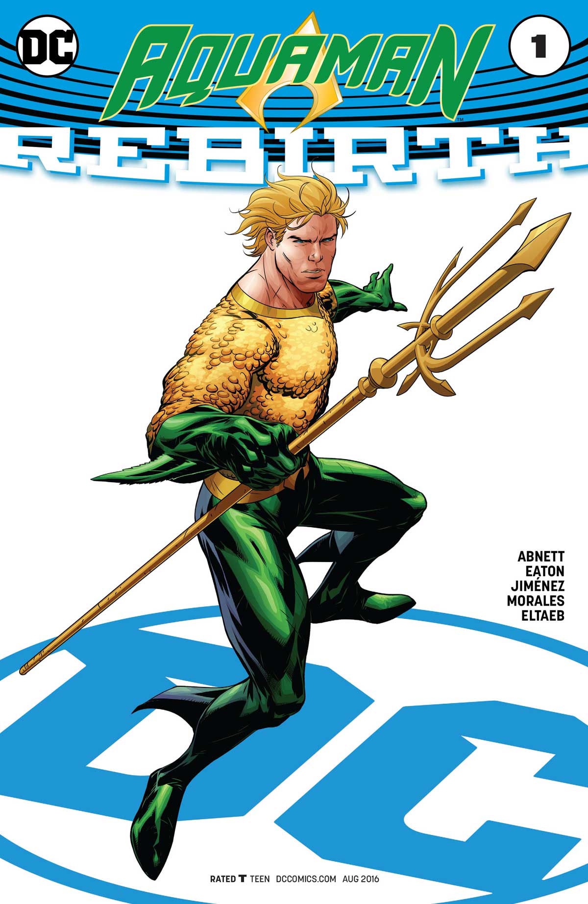 Aquaman Rebirth variant cover by Ryan Benjamin