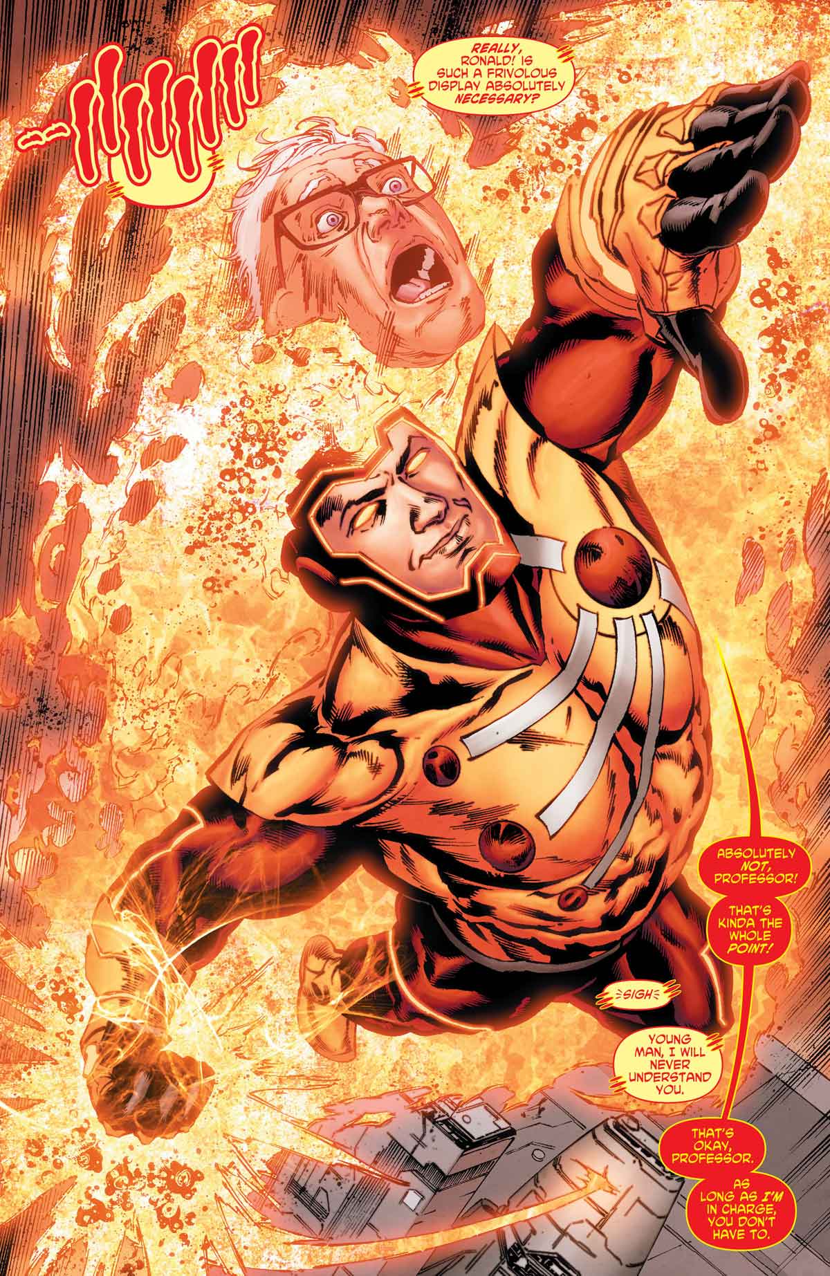 Firestorm in Legends of Tomorrow #5 by Gerry Conway, Eduardo Pansica, Rob Hunter, and more