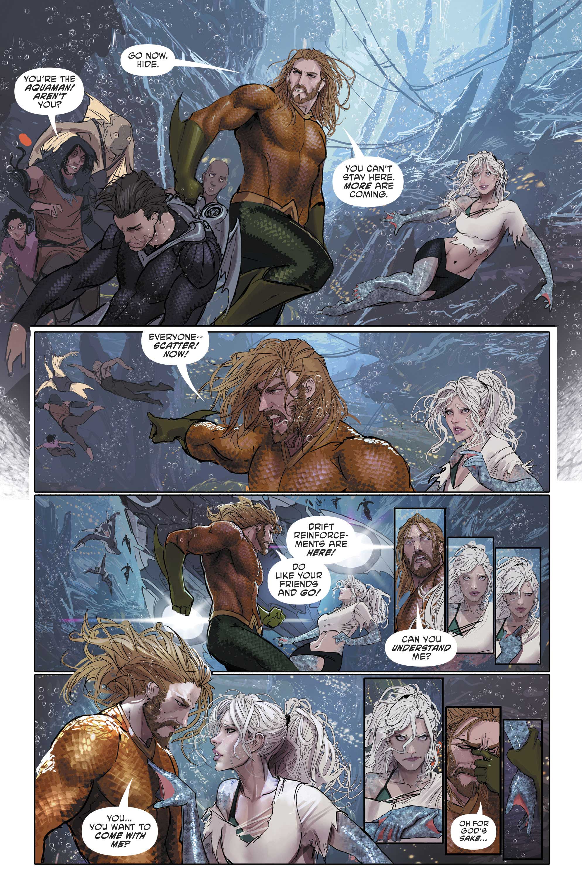 Aquaman featuring Dolphin by Stjepan Sejic