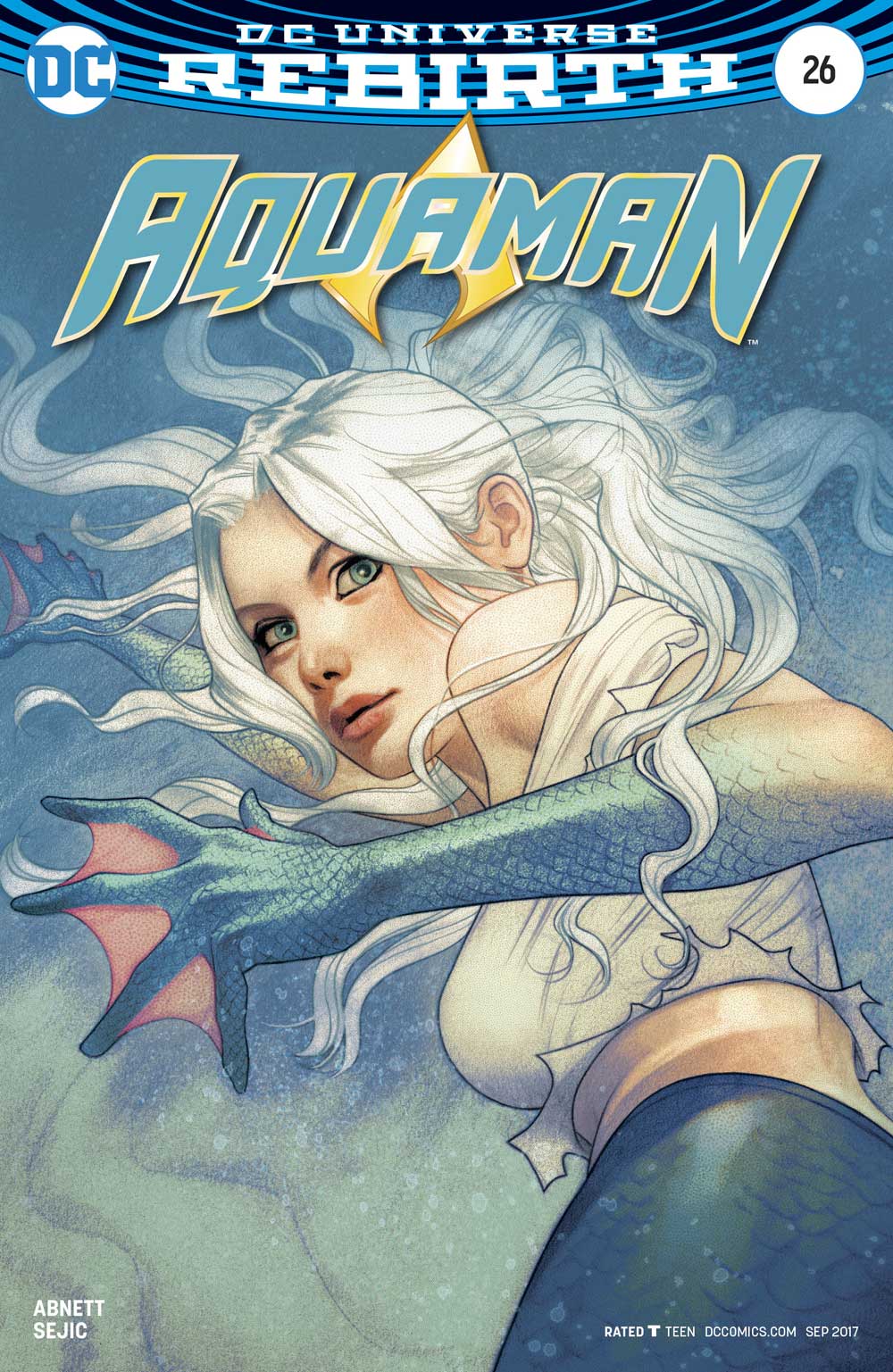 Aquaman #26 cover by Joshua Middleton