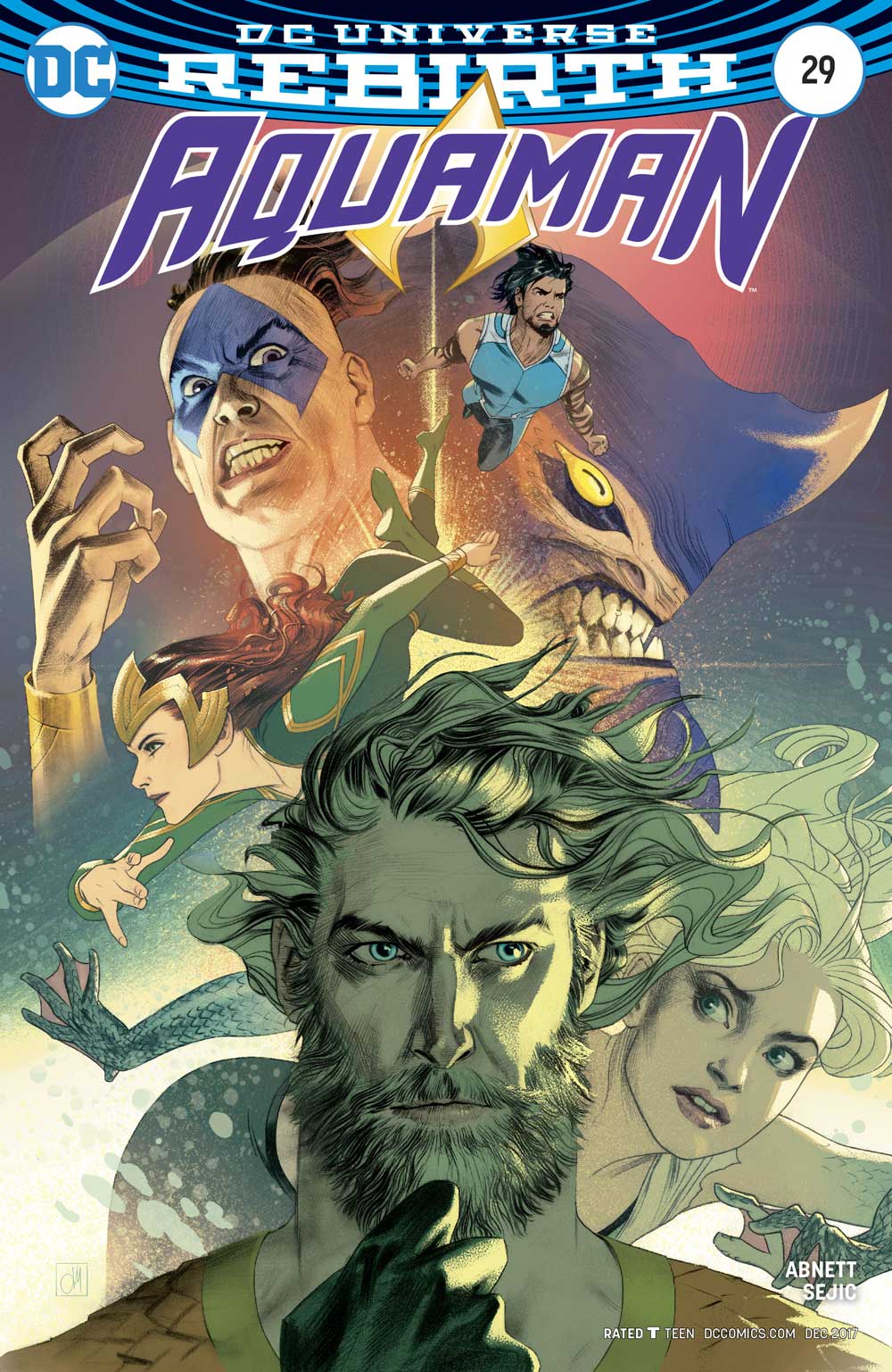 Aquaman #29 cover by Joshua Middleton