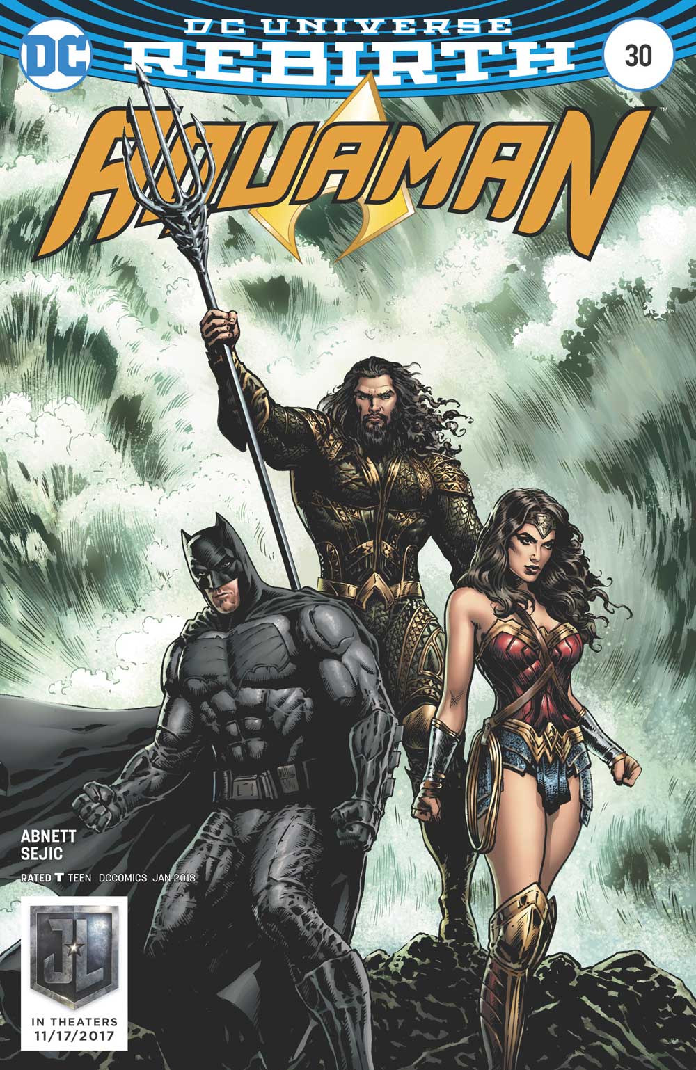 Aquaman #30 cover by Joshua Middleton
