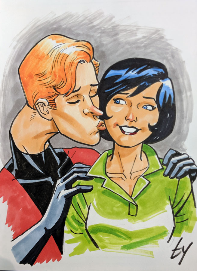 Ralph & Sue Dibny by Ty Templeton (for Keith G Baker)