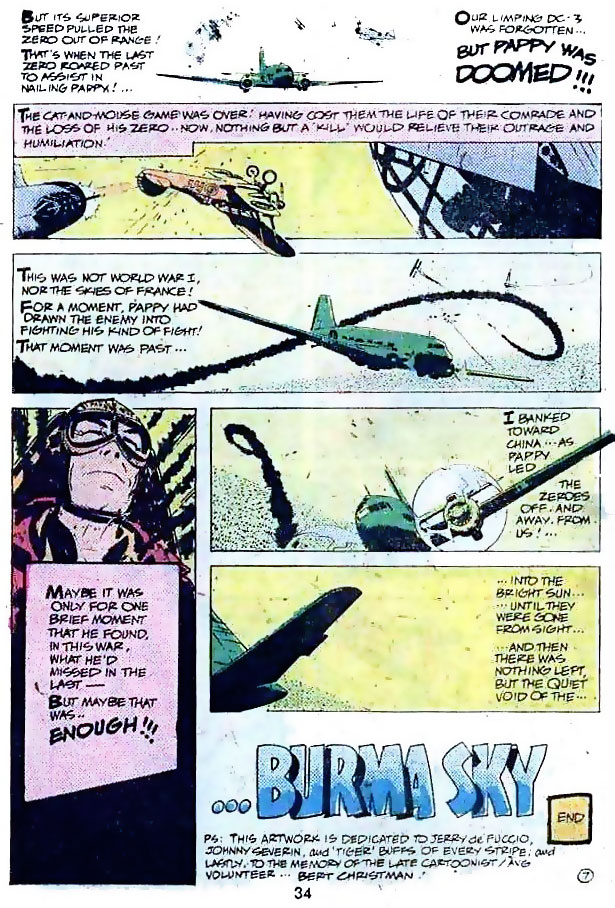 The Flying Tigers in "Burma Sky" by Archie Goodwin and Alex Toth