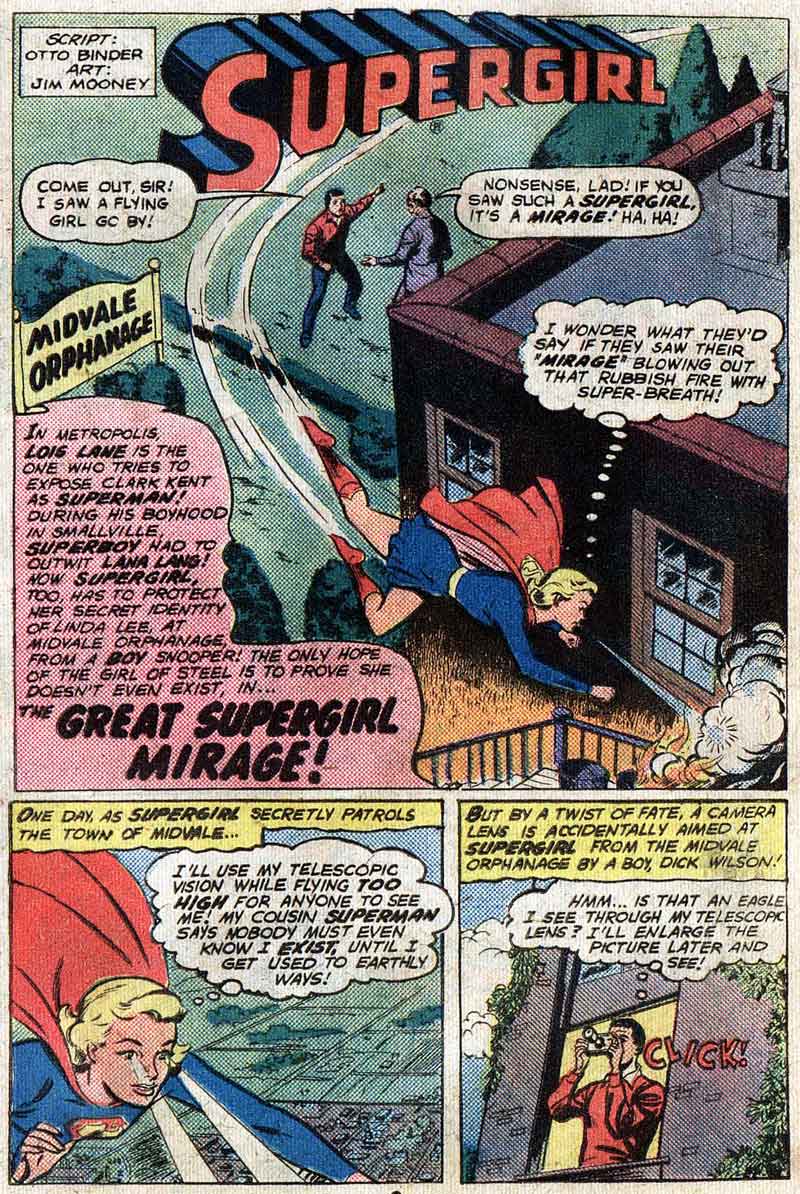 "The Great Supergirl Mirage" by Otto Binder & Jim Mooney 