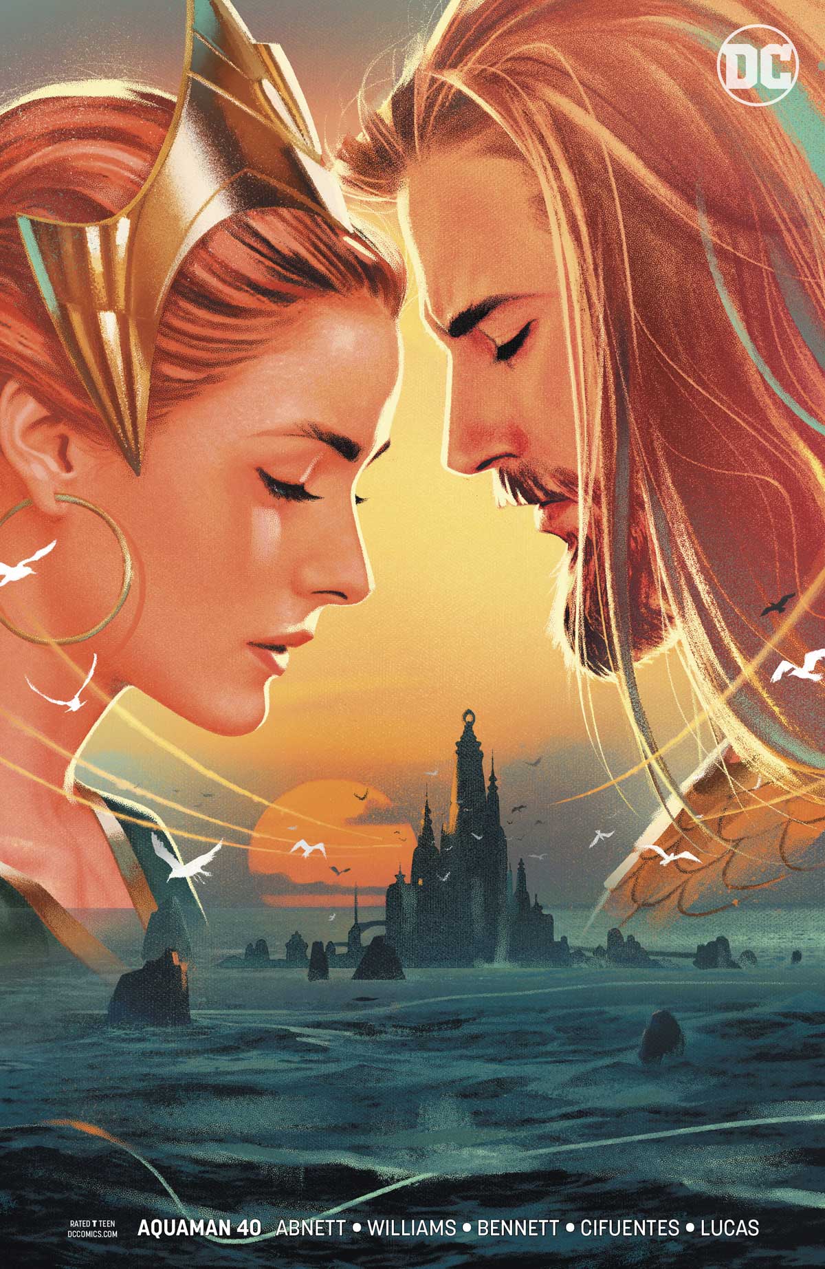 Aquaman variant covers by Joshua Middleton