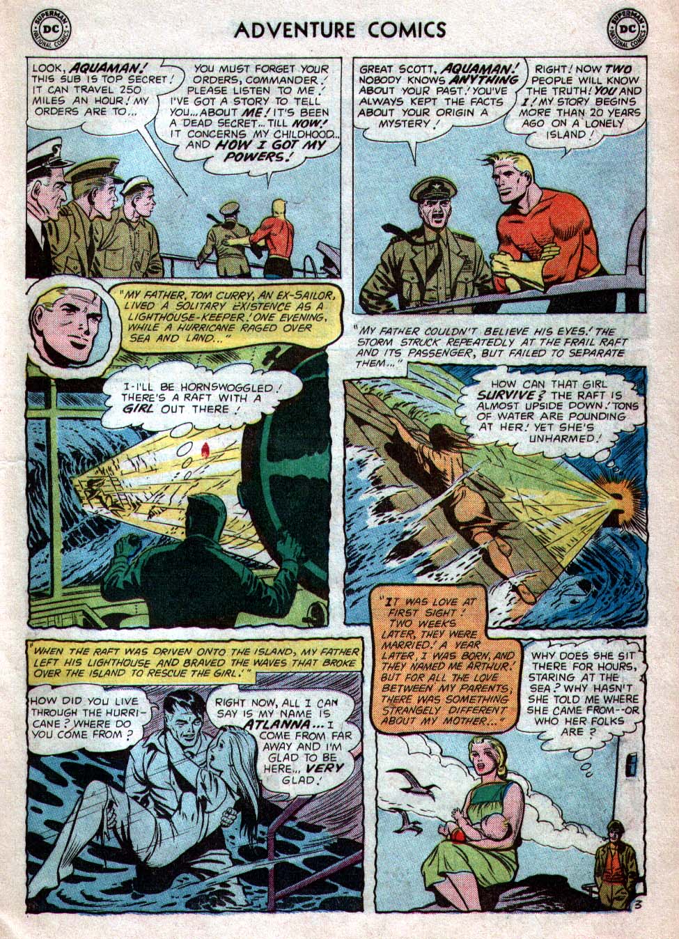 ADVENTURE COMICS #260 - "How Aquaman Got His Powers", by Robert Bernstein and Ramona Fradon