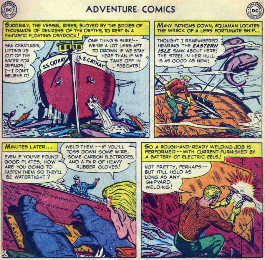 Adventure Comics #168 - "Aquaman: One Man Crew" by George Kashdan and Ramona Fradon