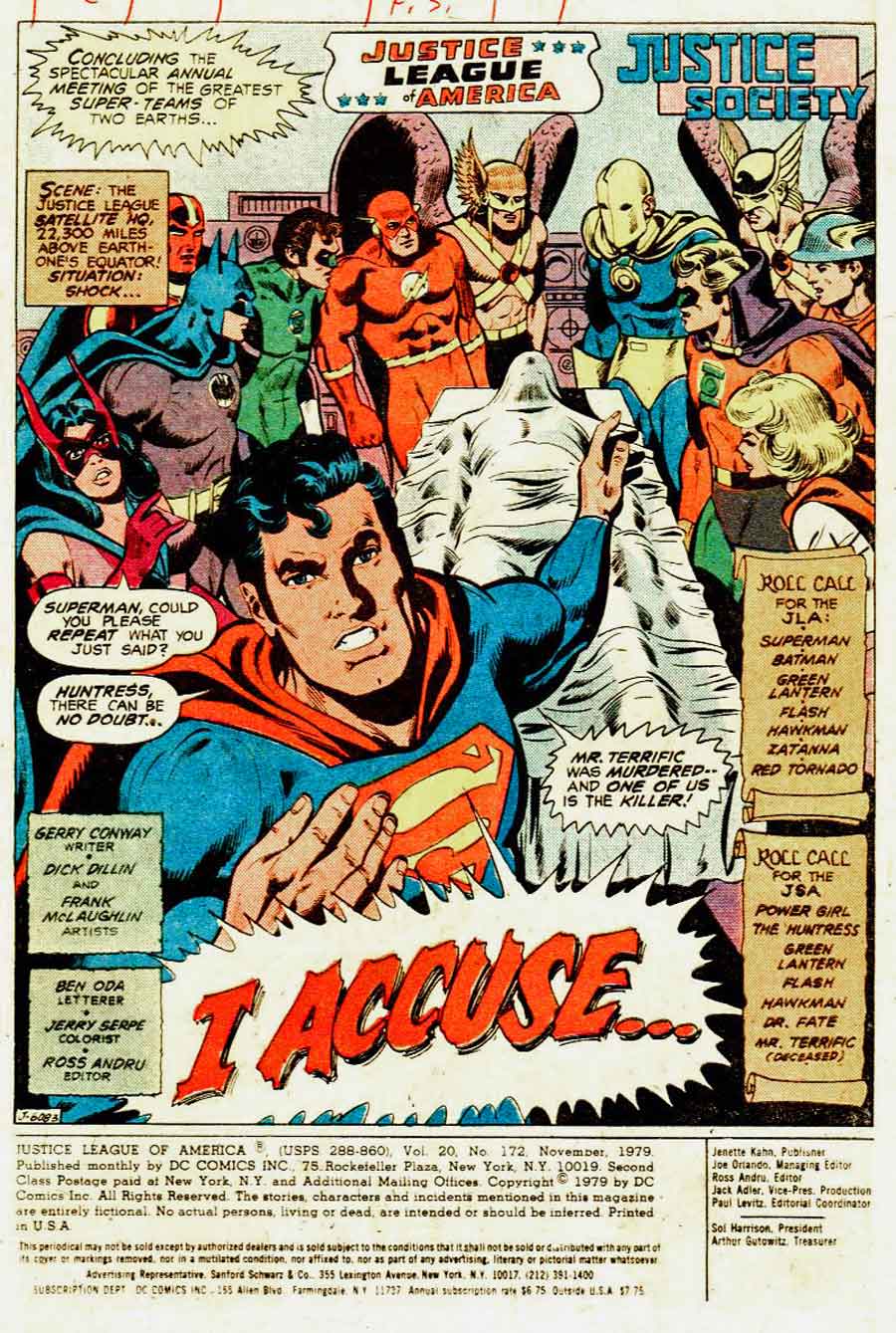 Justice League of America #172 by Gerry Conway, Dick Dillin, and Frank McLaughlin