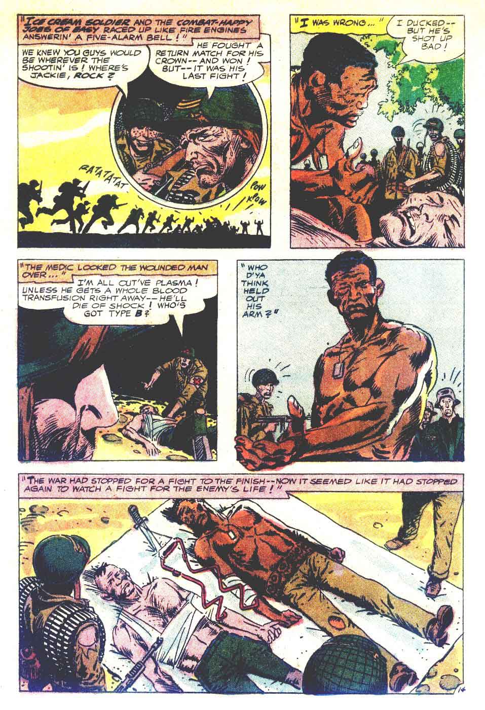 OUR ARMY AT WAR #160 featuring Sgt Rock in... "What's The Color of Your Blood?" by Bob Kanigher and Joe Kubert