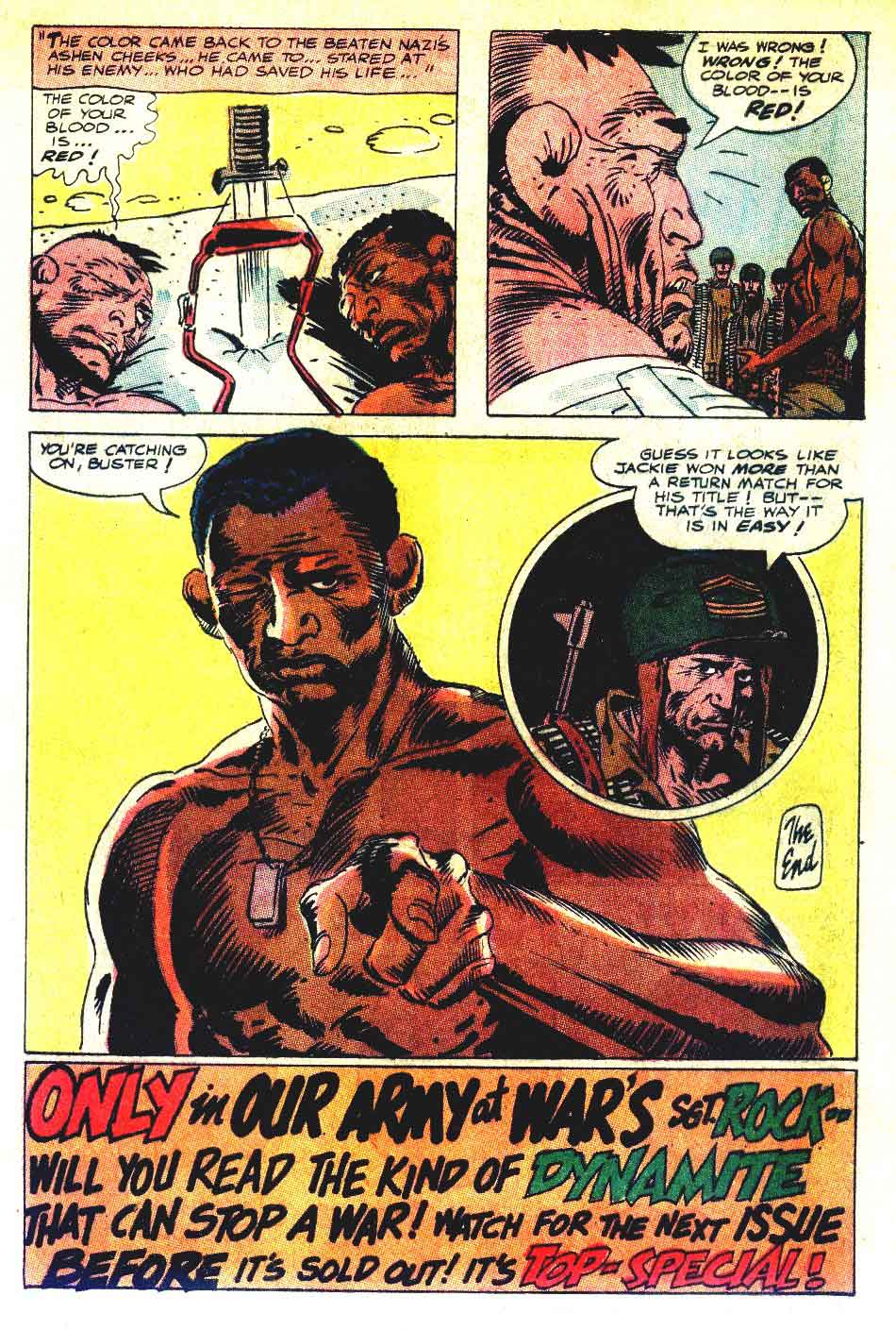 OUR ARMY AT WAR #160 featuring Sgt Rock in... "What's The Color of Your Blood?" by Bob Kanigher and Joe Kubert