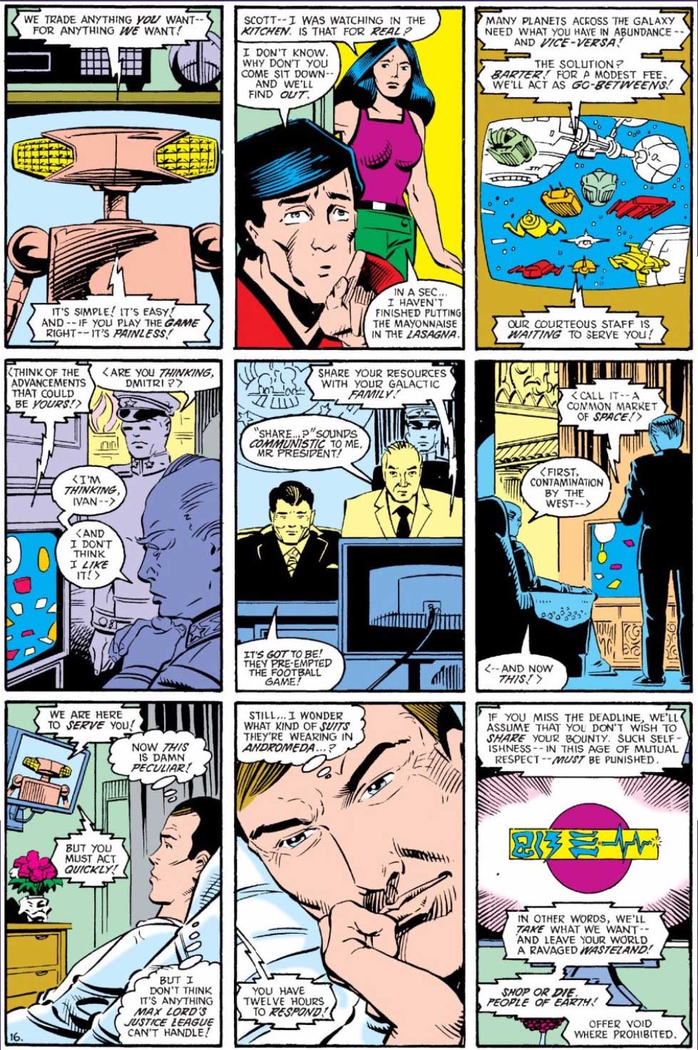 Justice League International #14 by J.M. DeMatteis, Keith Giffen, Steve Leialoha and Al Gordon