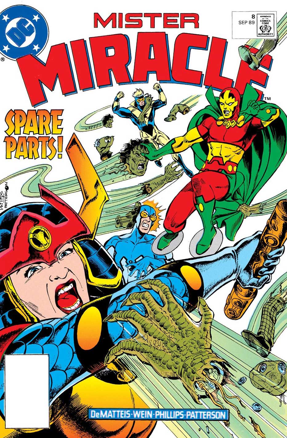 Mister Miracle #8 - Plot by J. M. DeMatteis, Script by Len Wein, art by Joe Phillips and Pablo Marcos