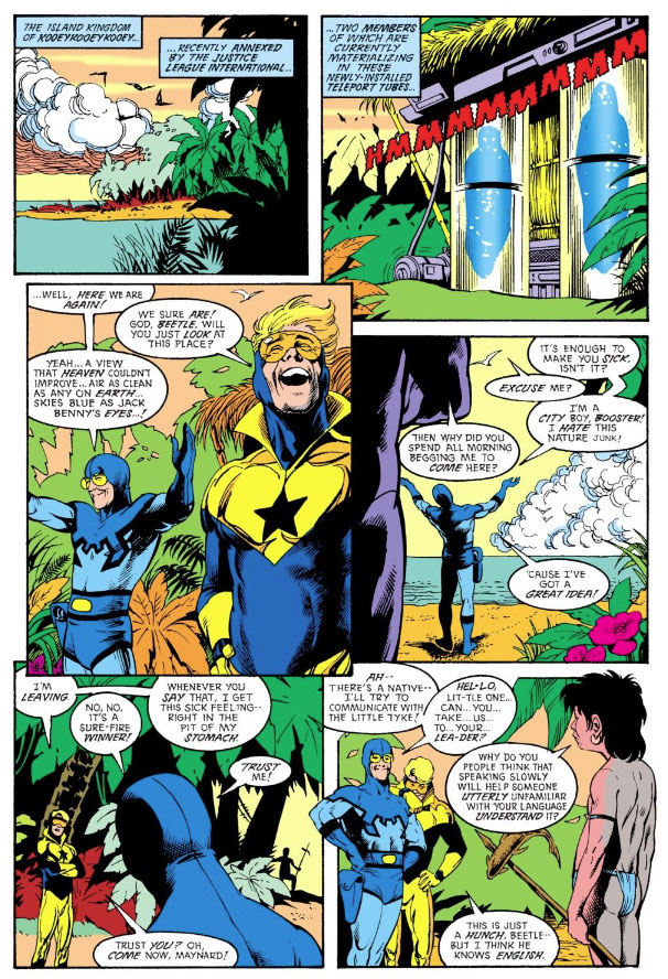 Justice League America #33 by Keith Giffen, J.M. DeMatteis, Adam Hughes, and Art Nichols