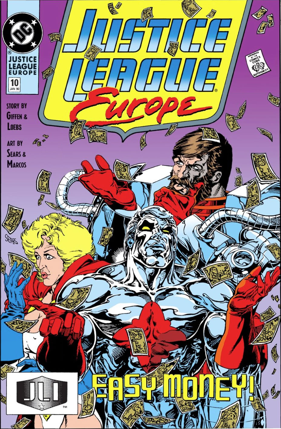 Justice League Europe #10 by Keith Giffen, William Messner-Loebs, Bart Sears and Pablo Marcos