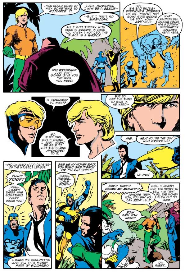 Justice League America #35 by Keith Giffen, J.M. DeMatteis, Adam Hughes, with Art Nichols, Jose Marzan, and Joe Rubinstein