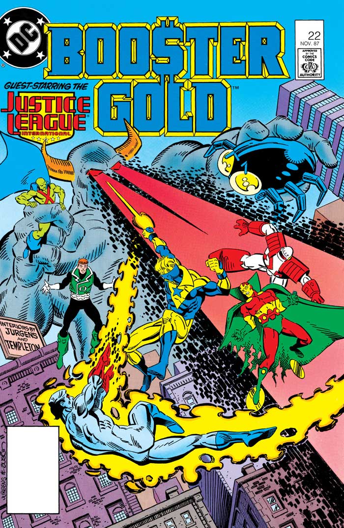 Booster Gold #22 cover by Dan Jurgens and Terry Austin