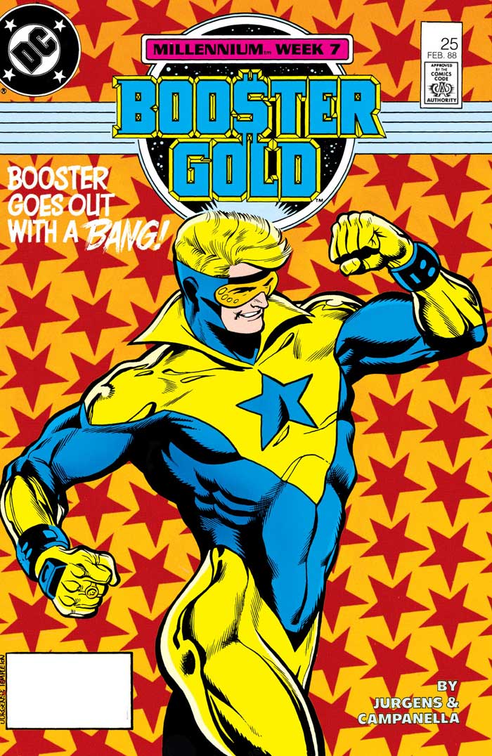 Booster Gold #25 cover by Dan Jurgens and Ty Templeton