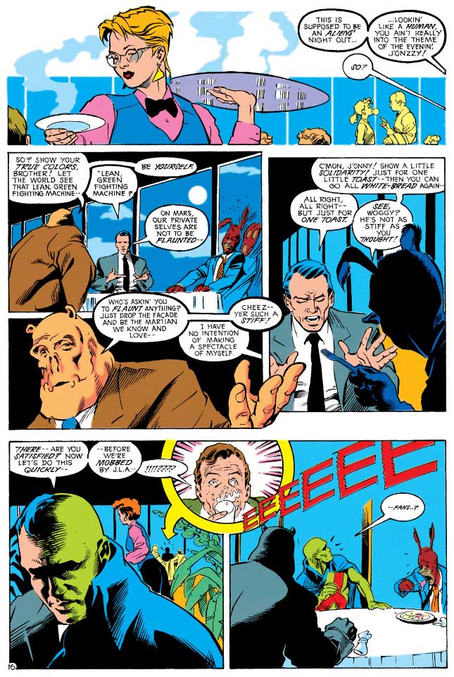 Justice League America #51 by Keith Giffen, J.M. DeMatteis, Adam Hughes, and Joe Rubinstein