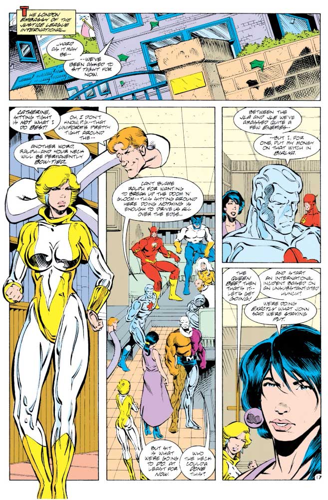 Justice League America #53 by Keith Giffen, J.M. DeMatteis, Chris Wozniak, and Bruce Patterson