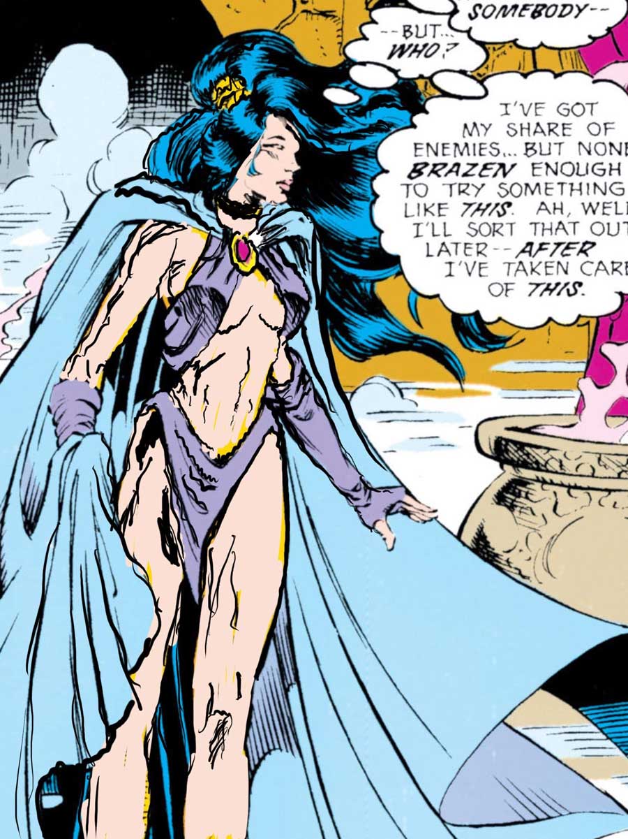 Queen Bee's costume from Justice League America #56 recolored by Michael Kramer