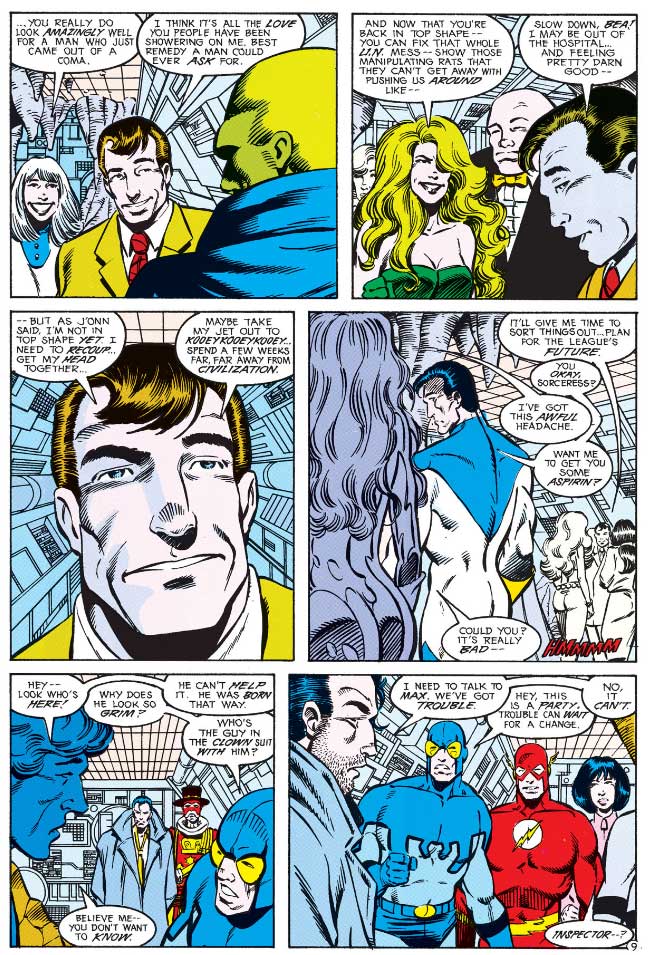 Justice League America #57 by Keith Giffen, J.M. DeMatteis, Chris Wozniak, and Bruce Patterson