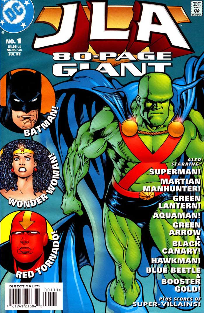 JLA 80-Page Giant #1 cover by Kevin Maguire & Karl Story