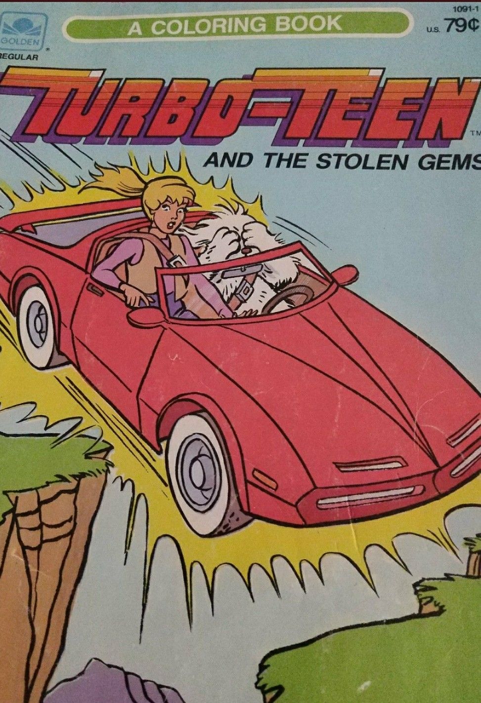 Turbo Teen Coloring Book - Turbo Teen and the Stolen Gems