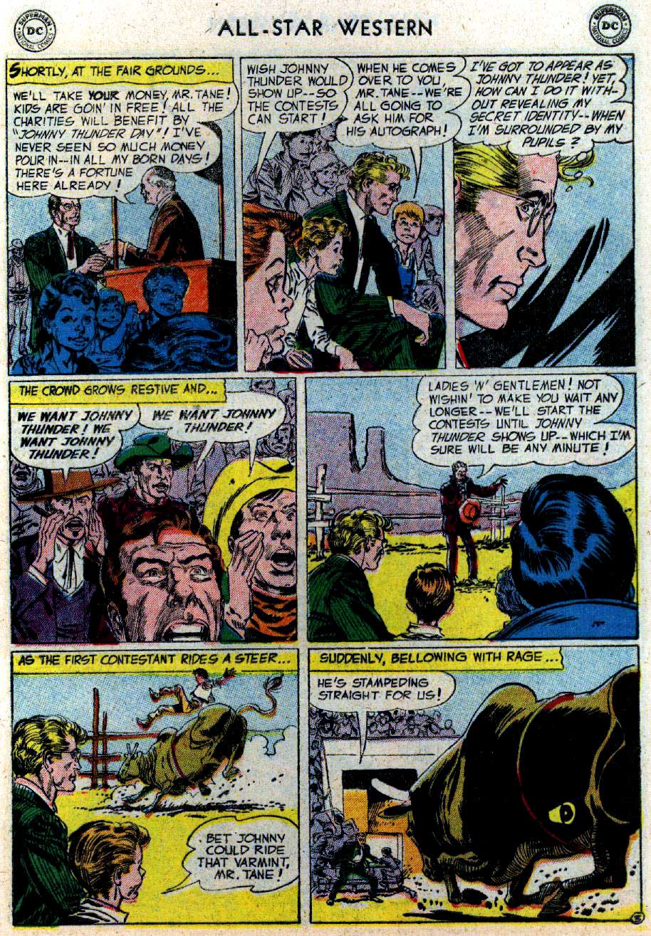 ALL-STAR WESTERN #86 featuring Johnny Thunder in, "Johnny Thunder Day" by Robert Kanigher and Gil Kane