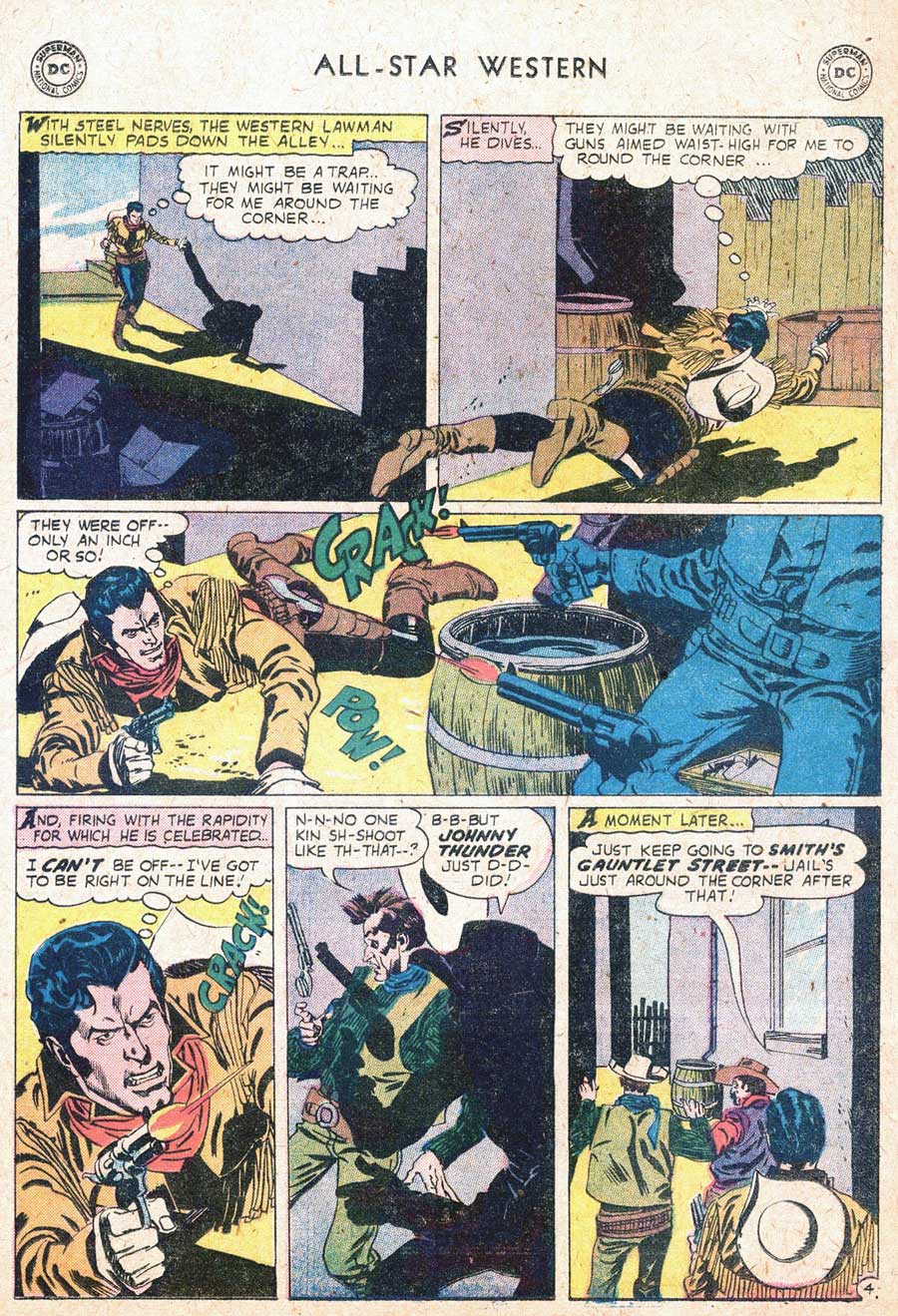 ALL-STAR WESTERN #104 featuring Johnny Thunder in, "The Gauntlet of Thunder" by Robert Kanigher and Gil Kane
