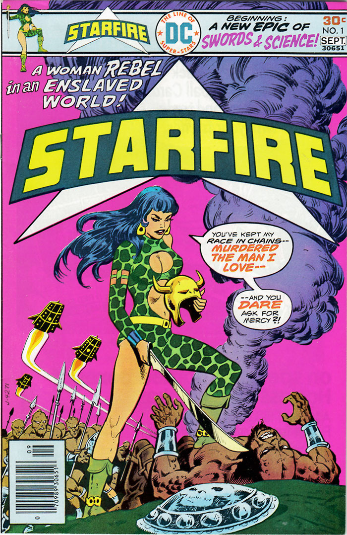 Starfire #1 (Aug/Sept 1976) cover by Ernie Chan and Vince Colletta