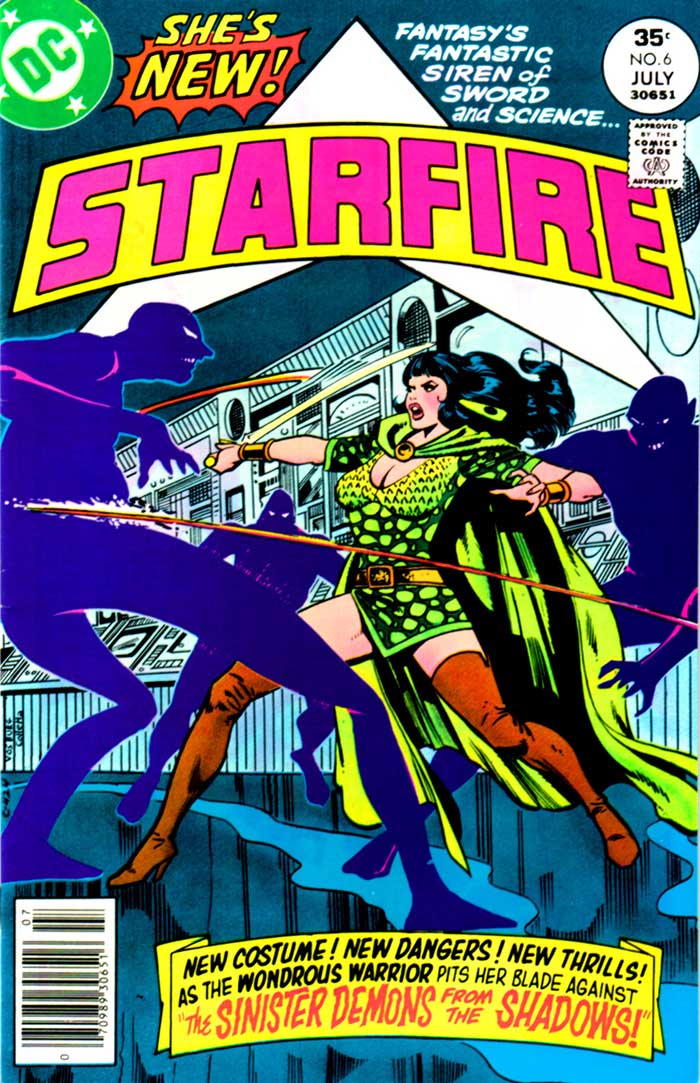 Starfire #6 (Jun/July 1977) cover by Mike Vosburg and Vince Colletta