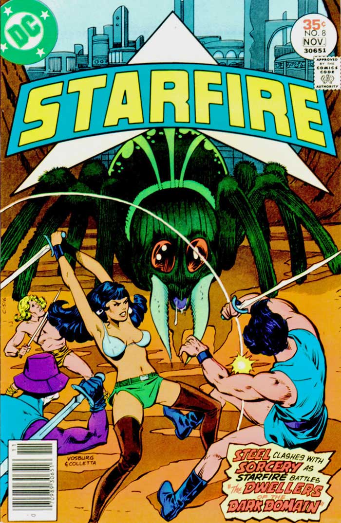Starfire #8 (Oct/Nov 1977) cover by Mike Vosburg and Vince Colletta