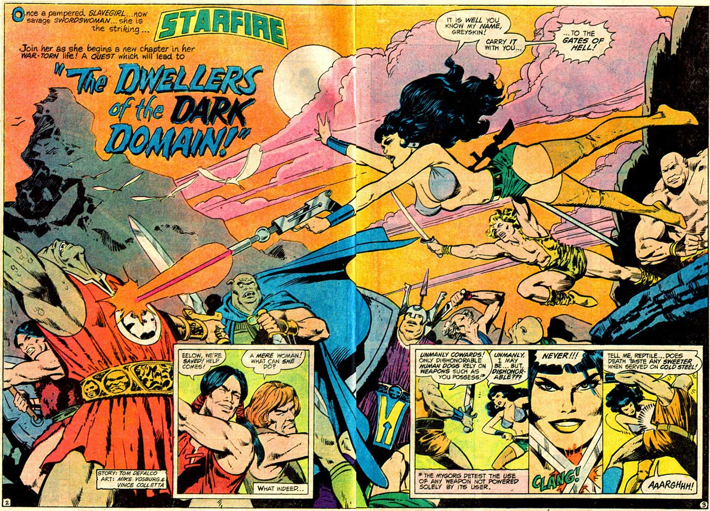 Starfire #8 by Tom DeFalco, Mike Vosburg, and Vince Colletta