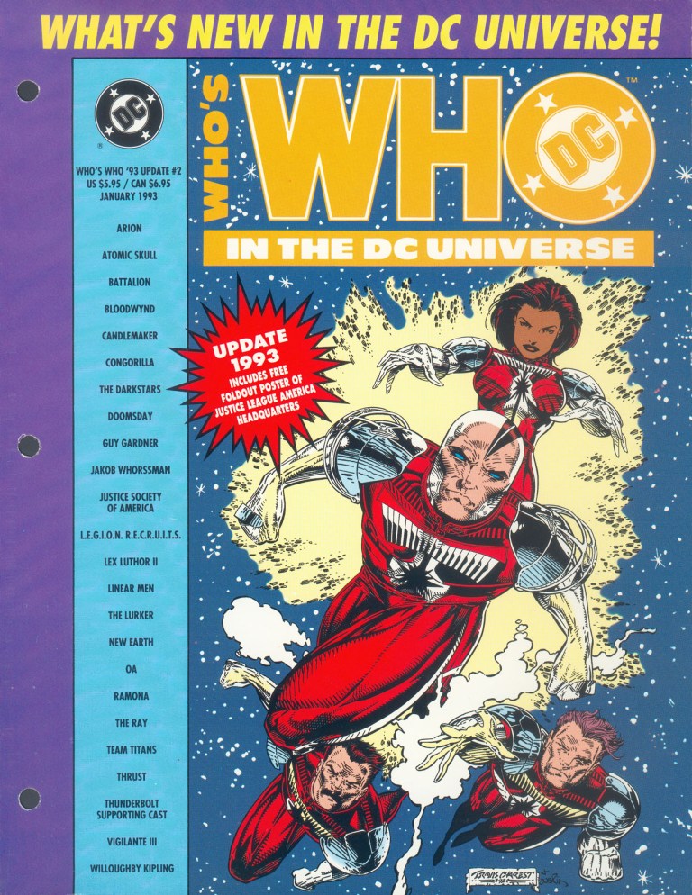 Who’s Who in the DC Universe Update '93 #2 cover featuring the Darkstars by Travis Charest and Terry Austin