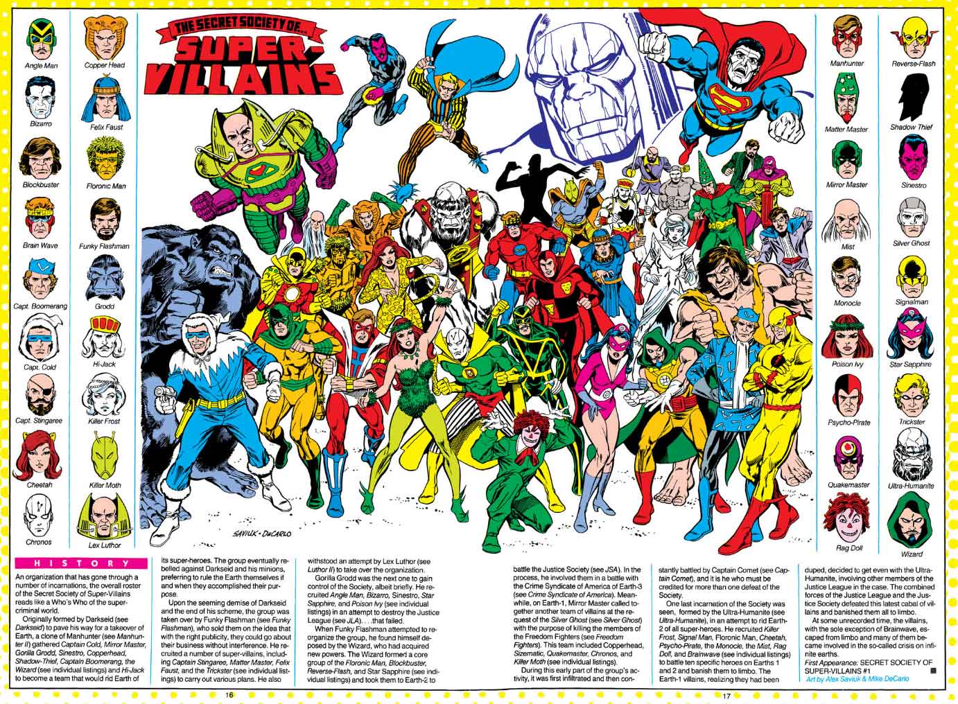 The Secret Society of Super-Villains by Alex Saviuk and Mike DeCarlo
