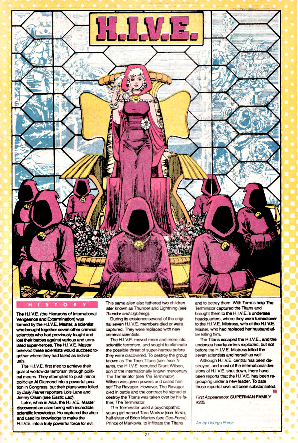 H.I.V.E. by George Perez - Who's Who: The Definitive Directory of the DC Universe #10