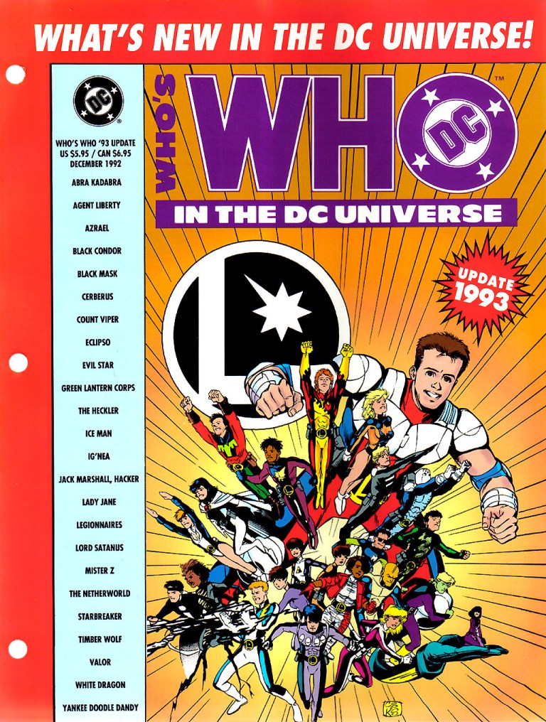 Who’s Who in the DC Universe Update '93 #1 cover featuring the Legionnaires by Chris Sprouse and Karl Story