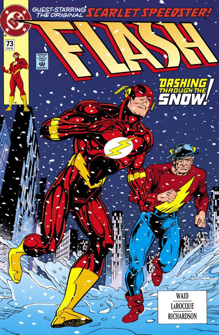 THE FLASH #73 (1992) cover by Greg LaRocque and Roy Richardson THE FLASH #73 (1992) cover by Greg LaRocque and Roy Richardson